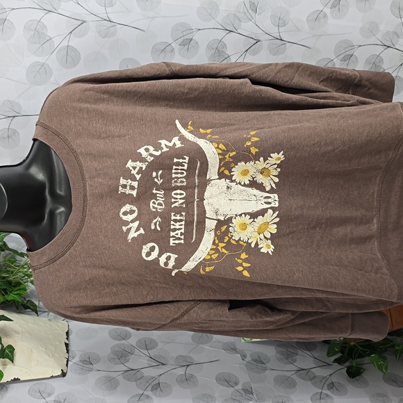 Maurices Do No Harm But Take No Bull Sweatshirt - Picture 2 of 8